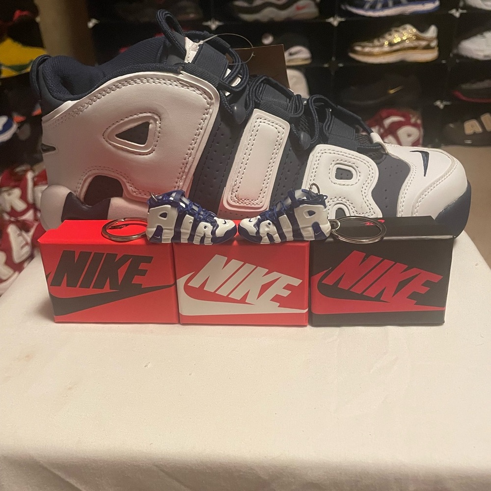 Nike Air More Uptempo Mini Shoe Keychains And Mini Nike Shoe Box